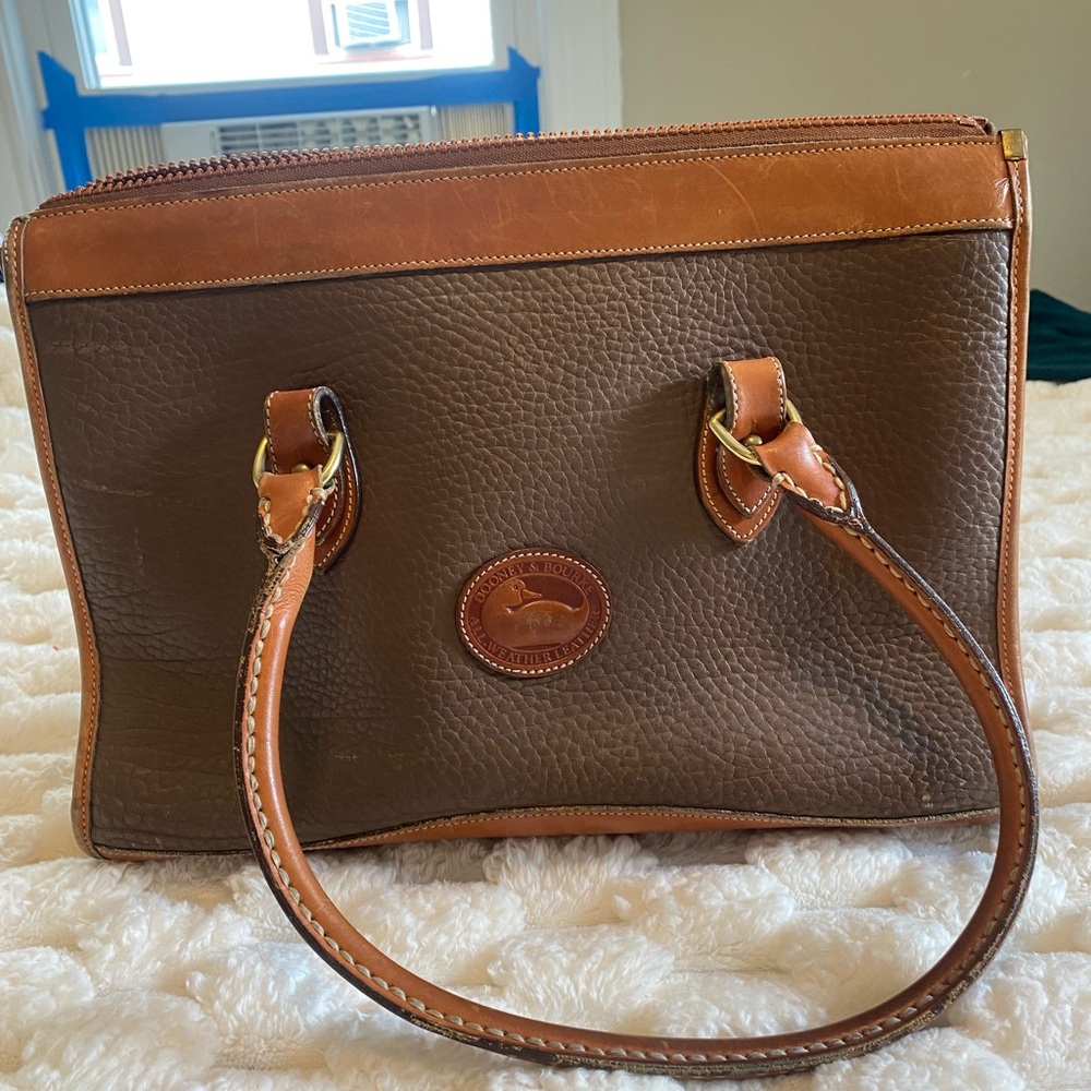 Dooney and Bourke Brown Leather Tote Bag